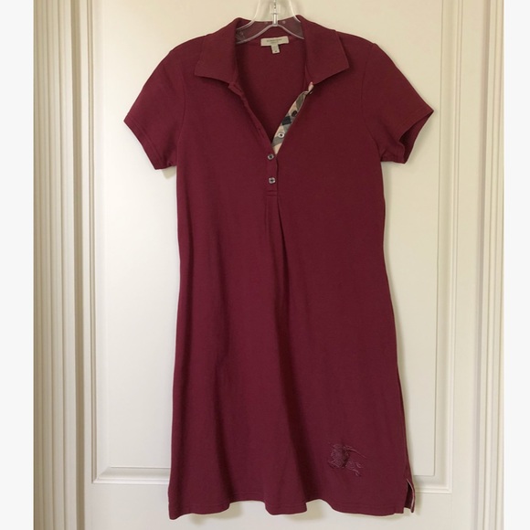 womens burberry polo dress
